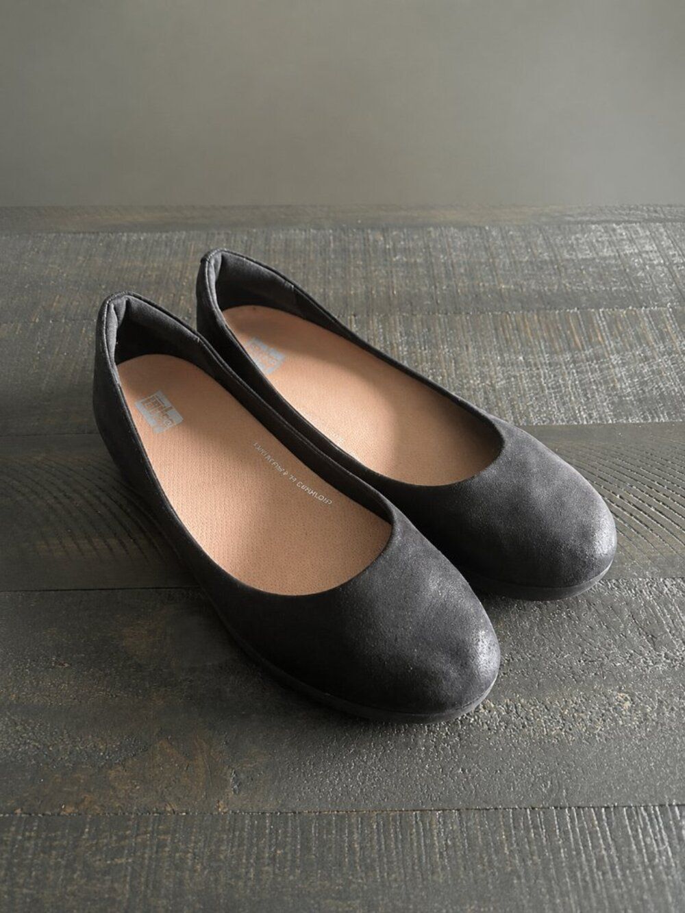 FitFlop Superballerina Glitzy Black Ballet Flats Womens 8 Comfort Walking Shoes